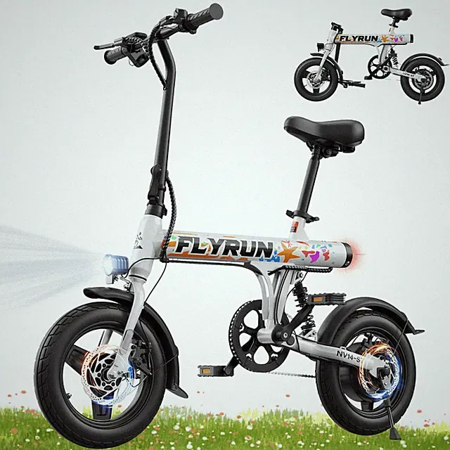 14" Folding Electric Bike Peak 500W E-Bike e bikes for Adults Teens Commuter