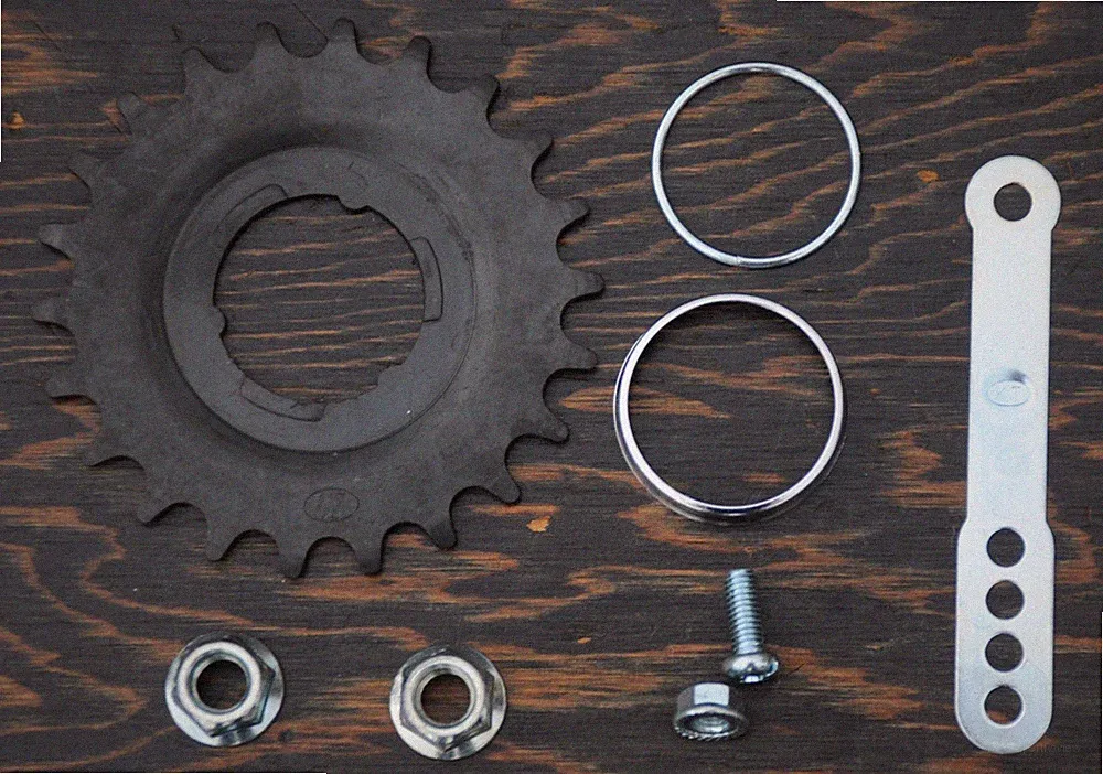 22t Coaster Brake Hub SPROCKET AXLE NUTS STRAP + Cruiser Bicycle Bike Wheel Cog