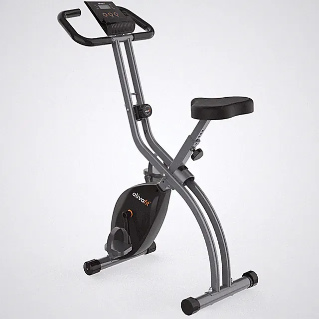 ATIVAFIT Exercise Bike Foldable Fitness Indoor Stationary Bike Magnetic 3 in 1