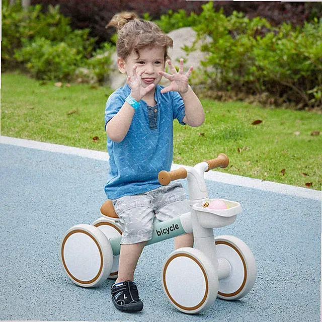 Balance Bike for Toddlers 1-3 Years with Adjustable Seat, Green