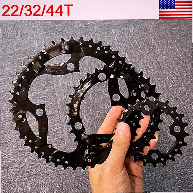 Bike Chainring 44/32/22t Triple MTB Mountain Bicycle Chain Ring Sprockets 3x9s