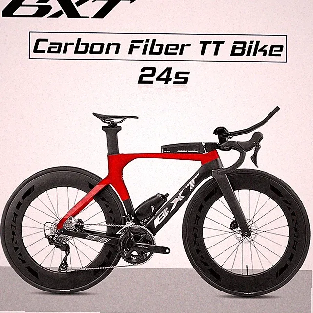 BXT Carbon TT Bicycle 700C Light Weight Time Triathlon Bike Aero Shimano R7120
