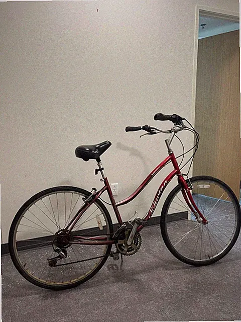 Charming red Schwinn bike