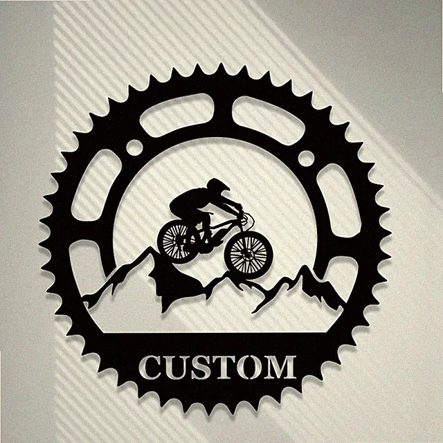 Custom Mountain Bike Metal Sign,Mountain Bicycle Biking Metal Wall Art