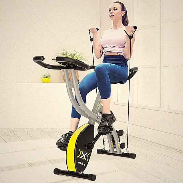 Folding Stationary Upright Indoor Cycling Exercise Bike Recumbent Fitness Bike