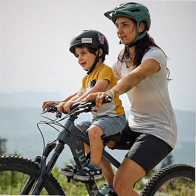 Kids Ride Shotgun Original Bicycle Child Bike Seat Frame Front Mounted Kid 2-5