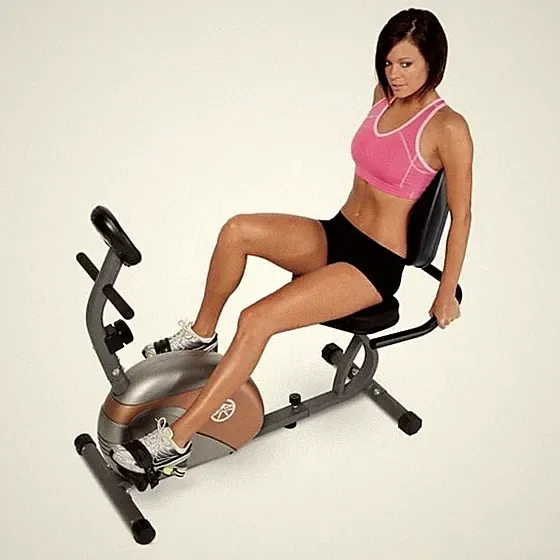 Marcy ME709 Recumbent Magnetic Exercise Bike Cycling Home Gym Equipment