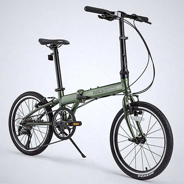 ROCKBROS MBS 20"Folding Bike,Shimano 8-Speed Aluminium Frame V-Brake Large Wheel