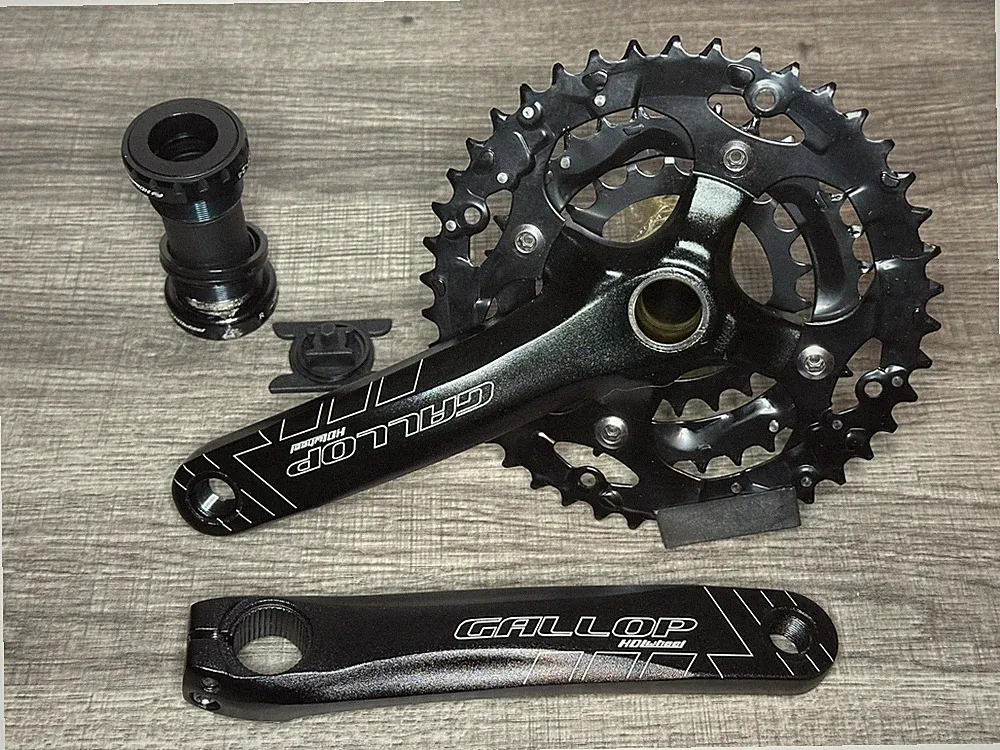 UPANBIKE Crankset for Road or Mountain Bicycle 42T-32T-22T - READ DESCRIPTION