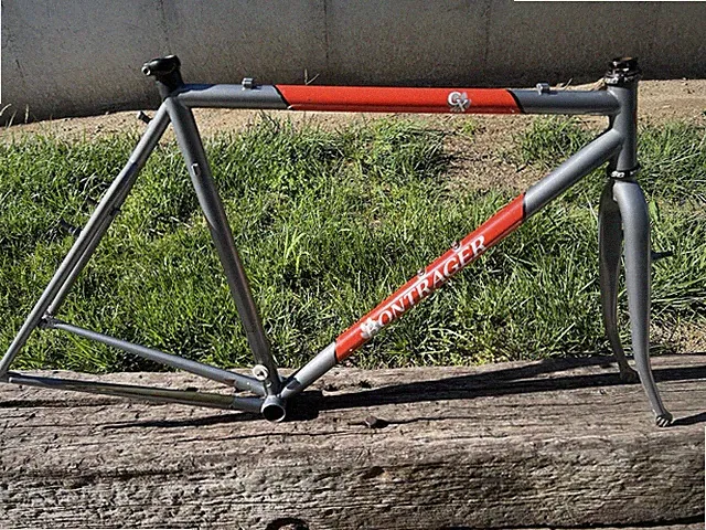 vintage BONTRAGER CX Cyclocross Frameset Frame Fork King Headset 56cm 1990s
