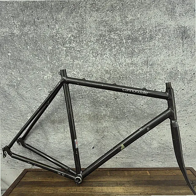 Vintage Cannondale Touring Bike Frame 62cm Gray Tall 700c 130mm 3x Cage
