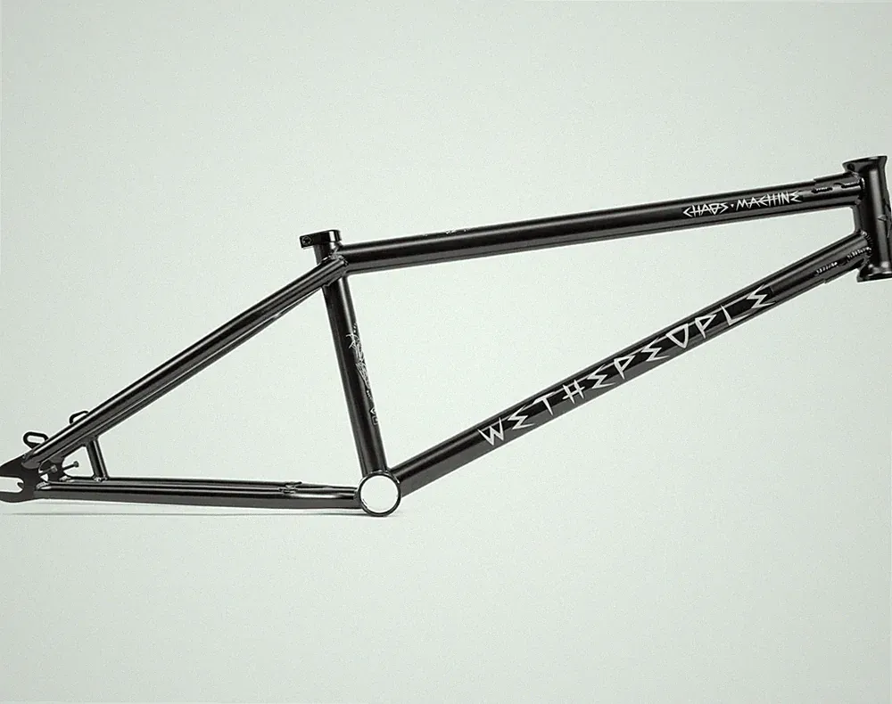 WE THE PEOPLE BMX CHAOS MACHINE 22" BICYCLE FRAME BLACK